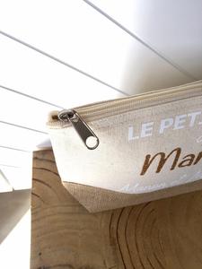 Оптовая продажа, Экологически чистая холщовая + пеньковая джутовая косметичка на молнии с логотипом под заказ, сумка для косметики - Product Image 5