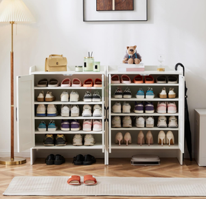 Zapatero Moderno Grande Estilo Rústico con Puertas, Estantes Ajustables de 5 Niveles, Almacenamiento de <span class=keywords><strong>Zapatos</strong></span> de Madera <span class=keywords><strong>para</strong></span> Entrada, Pasillo, <span class=keywords><strong>Armario</strong></span> - Product Image 3