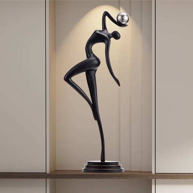 75X31X12CM  Artistic Living Room Entrance Hall Decoration TV Cabinet Model Room Light Luxury and High-end Home Decoration