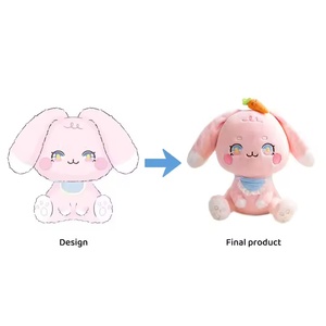 Customizable Plush Toys Cute Pillow PP Cotton Plush <b>Doll</b> Bedside Pillow Pad Custom logo Packaging Label Hanging Tag - Product Image 2