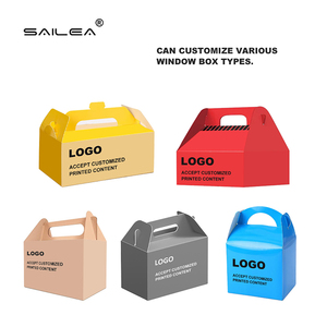 Custom Printed Sponge Lining Recyclable <strong>Cheese</strong> Cake Box with Handle White Cardboard Customizable for Birthday Cake Packaging - Product Image 5