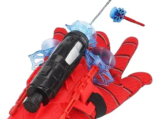 Spider Đồ chơi nhựa cosplay tường attachable Sucker khởi động Trang Phục Đồ chơi Spider-Man Web Shooter Đồ chơi giáo dục