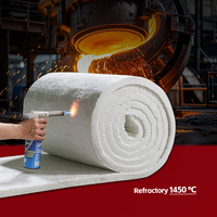 Couverture en fibre de silicate d'alumine 1260C 1430C avec système d'ancrage SS310 pour four de forge – Pack complet d'ingénierie pour revêtement de four