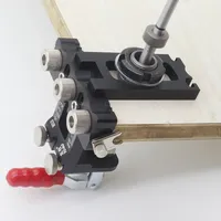 Kit principal de gabarit de précision trois-en-un pour chevilles, guide de perçage et de positionnement pour le travail du bois DIY MD520 personnalisable