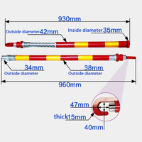 Barre de traction anti-collision arrière 30T pour remorque de sauvetage de véhicule Outils de remorquage de voiture en acier Barre lumineuse