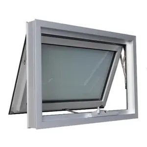 Yatay Pivot pencere alüminyum pencere çerçevesi ve Skylight için cam alüminyum buzlu cam pencere