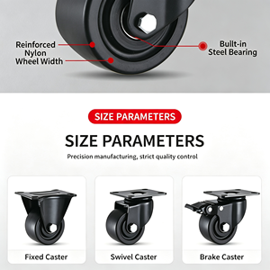 Anti Static Conductive Wheel ESD Safe 500 Lb Plate Mount Cleanroom Compatible Anti Static Industrial Caster With Casters Set - Product Image 3