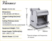 Nouvelle machine à trancher le pain et les pains grillés électrique, capacité de 2 lb, facile à utiliser, idéale pour les boulangeries