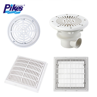 Skimmer de piscine PIKES PQ0040C en ABS résistant aux UV, skimmer mural, accessoire de piscine pour piscine enterrée