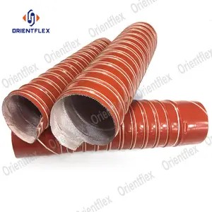2 pollici 4 pollici 8 pollici flessibile ad alta temperatura in silicone tubo flessibile condotto