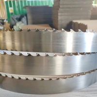 Lame de scie à ruban pour scierie à pointe en carbure de tungstène industrielle, directement de l'usine, pour la coupe horizontale du bois dur dans les scieries