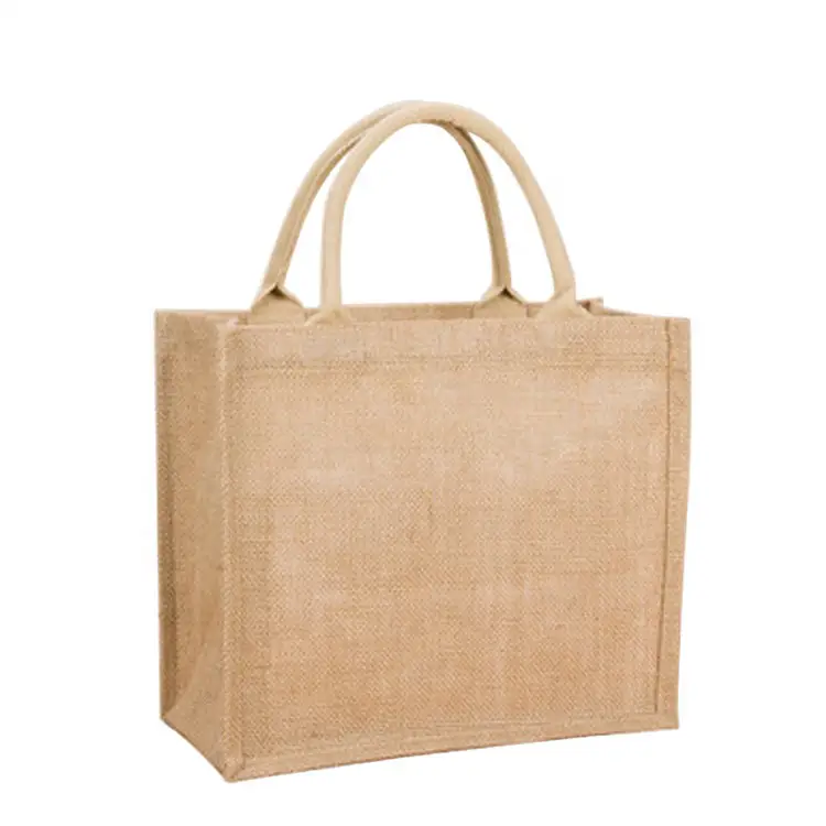 Hoge Kwaliteit Groothandel Custom Logo Winkelen Tote Groothandel Mini Jute Zak