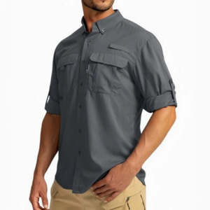 Camisa Casual de Manga Larga para Hombre, Estilo Japonés, para Otoño, Transpirable, de Secado Rápido, con Protección Solar, para Senderismo y Trekking, OEM ODM - Product Image 3