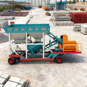Planta Mezcladora de Concreto Móvil Eficiente YHZS25 de 25-180m3/h, con Mezcladora JS500 y Celdas de Carga, Precio de Fábrica - Product Image 5