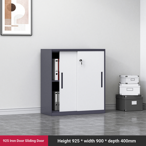 Archivador de Acero Moderno y Personalizable con Puerta Corredera con Cerradura y Gabinete Inferior de <span class=keywords><strong>Metal</strong></span> - Product Image 2