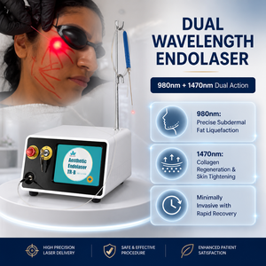 Endolaser Hautstraffung <span class=keywords><strong>1470</strong></span>+980nm Dioden-Endolaser Gesichtsstraffung Fettabsaugungsgerät - Product Image 3