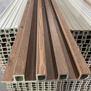 Vente en gros de panneaux muraux en Wpc personnalisés panneau mural en PVC 3D cannelé imperméable pour la décoration - Product Image 2