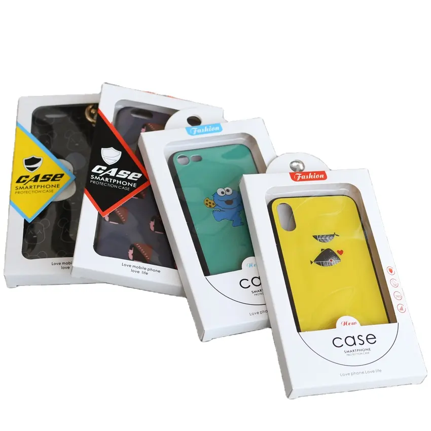 Papel reciclável Personalizado Luxo Premium Mobile Phone Case Embalagem Caixa Vazio Cellphone Case Boxes Para telefone Case Case