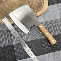Couteau à découper les os YX428R, lame épaisse, acier inoxydable, manche en bois, couteau à viande pour boucherie, abattoir