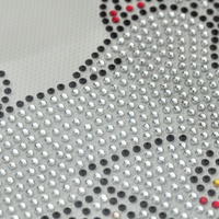 Transferts thermiques en strass de haute qualité, motif lapin, vente en gros, personnalisables pour T-shirt
