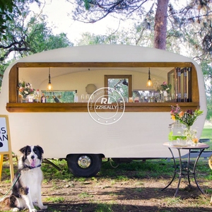 Chine Turquie Remorques de service alimentaire Salon de coiffure Remorque Ice Push Chariots à main à vendre utilisé - Product Image 1