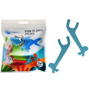 OEM Custom cartoon bambini non tossico per la cura orale dentale filo interdentale portatile Flosser Dispenser Pick per denti sani - Product Image 6