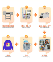 Nouvelle machine d'impression DTF I3200 pour T-shirts, avec sécheur agitateur et machine de transfert thermique 600 mm