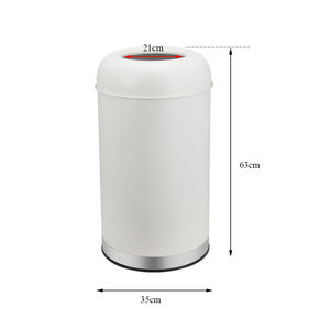 50L 65L 90L tapa abierta satén comercial centro comercial vestíbulo cubo de basura grande cubos de basura al aire libre cubo de basura polvoriento fábrica - Product Image 6