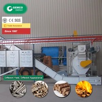 Ligne de production de granulés de bois 1-5 T/H pour la fabrication de granulés à partir de pin, EFB et déchets de biomasse à usage commercial