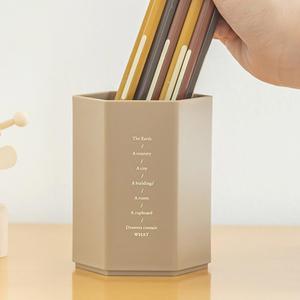 Porte-stylo Hexagonal en aluminium, boîte d'organisation de bureau, porte-crayon, <span class=keywords><strong>organisateur</strong></span> de rangement de <span class=keywords><strong>papeterie</strong></span> - Product Image 4