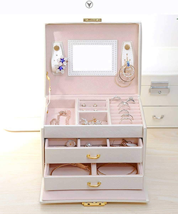 Manufacturer Wholesales High-end PU Large Capacity <b>Storage</b> Boxes, <b>Rings</b>,pendants, Necklaces, Jewelry Boxes,jewelry <b>Storage</b> Boxes - Product Image 5