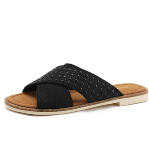 Nouvelles sandales plates à brides croisées en strass pour femme, collection été 2026 – Tongs tendance pour la plage et les vacances en extérieur - Product Image 5