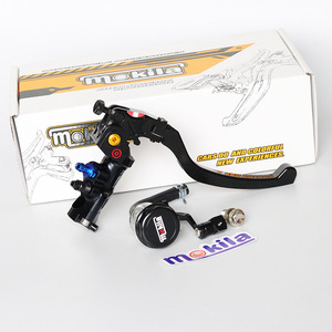 Ensemble de leviers de frein de moto Mokila en alliage d'aluminium CNC, frein à disque avant et arrière pour scooters électriques 03 # 17.5 - Product Image 2