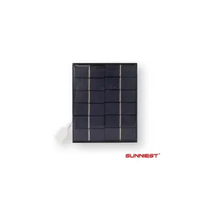 Mini painel portátil do carregador das energias solares do banco solar de 5V 2W para carregadores leves do brinquedo do telefone celular da bateria