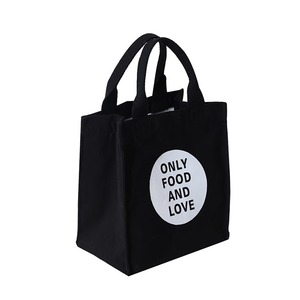 Insulated Lunch Bag Canvas Cotton Large Capacity With Drawstring Handle For Commuting Students Storage - Product Image 4