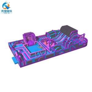 Nhà Máy bơm hơi khổng lồ người lớn công viên chủ đề <span class=keywords><strong>funbox</strong></span> với trượt lớn nhảy lâu đài khóa học trở ngại cho sân chơi giải trí ngoài trời - Product Image 3