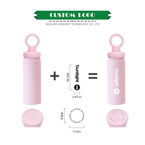 Stainless Steel Double Wall Water Bottle with Phone Holder Magnetic Water Bottle <strong>Macha</strong> Green Vacuum Drink Bottle 540ml in Stock - Product Image 3