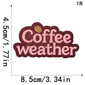 Nouvelle broderie thermocollante rose style western, motif Guitare Café Dollar Howdy Tour Eiffel, patch pour vêtements, chaussures, décoration - Product Image 4