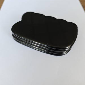 Nouvelles planches de massage facial Gua Sha en obsidienne noire et jade, design innovant - Product Image 2