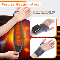 Ceinture de massage chauffante et vibrante sans fil pour mains et pieds, rechargeable, avec compresse chaude pour poignets et chevilles