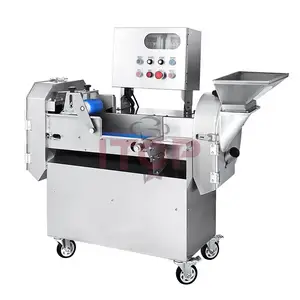 Potato Carrot Slicing Machine Power-off protection Stable Operation Optional 1-10MM Food Conveyor Belt Slicing Cutter