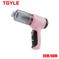 Penyedot Debu Mobil Genggam Nirkabel Motor Tanpa Sikat-4-in-1 Hisap/Tiup/Pengisian Daya Mini Vacuum Gun ABS 20 Jam Waktu Kerja USB