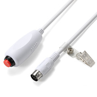 Câble adaptateur pour bouton d'appel infirmier DIN 8 broches à âme en cuivre avec fonction d'appel d'urgence et clip, modèle 6352