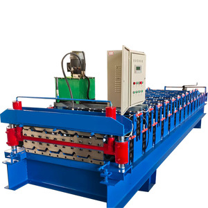 Tùy chỉnh kích thước bán chạy nhất sản phẩm hai <span class=keywords><strong>l</strong></span>ớp kim loại mái tự động cán tạo thành máy - Product Image 2