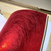 Papier de surface en fibres de soie longues enduites de résine avec paillettes, carton décoratif en fibres végétales pour emballages cadeaux de luxe