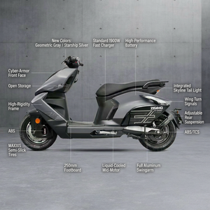 Motocicleta Eléctrica ZEEHO AE8S <span class=keywords><strong>Plus</strong></span> de Alta Velocidad 100km/h, Potencia Máxima de 12500W, Scooter Eléctrico para Adultos con 120km de Autonomía, Aplicación NFC - Product Image 3