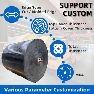 Fapre Ep100 Mining Rubber Conveyor <strong>Belt</strong> Ep250 Multi-Ply Rubber Conveyor <strong>Belt</strong> Quarry Bulk General Purpose Industrial <strong>Belt</strong> - Product Image 3