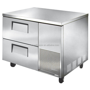 Congelador Refrigerado Comercial de Acero Inoxidable, Pequeño, de Doble Cajón, de Una Sola Temperatura, para Uso Doméstico - Product Image 4