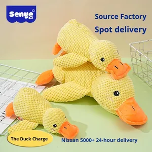 Jouet <span class=keywords><strong>pour</strong></span> chien en peluche en forme de canard - Résistant aux morsures - <span class=keywords><strong>Pour</strong></span> le nettoyage des dents - Anti-ennui <span class=keywords><strong>pour</strong></span> chiens de taille moyenne et petite - Product Image 3