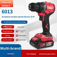 Perceuse pistolet multi-puissance à batterie au lithium 6013 rouge Tournevis rechargeable haute puissance industriel à main